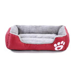 Oxford Red Super Soft Pet Bed