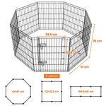 Folding 36" / 91cm Tall Dog Cat 8 Panel Play Pen