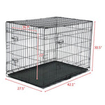 Folding 42" Dog Cat Crate