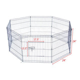 Folding 24" / 61cm Tall Dog Cat Rabbit 8 Panel Play Pen