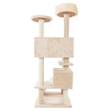 Solid Beige 52" Cat Climb Tower