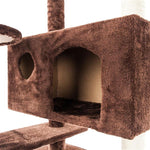 Solid Brown 52" Cat Climb Tower