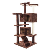 Solid Brown 52" Cat Climb Tower