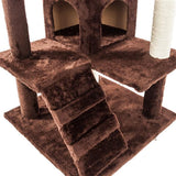 Solid Brown 52" Cat Climb Tower