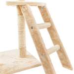 Solid Beige 60" Sisal Rope Cat Climb Tower