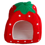 Red Strawberry Soft Cotton Pet Yurt