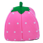 Pink Strawberry Soft Cotton Pet Yurt