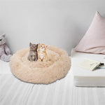 Hobbyzoo Light Brown 61cm Dog Cat Soft Plush Calming Bed