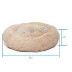 Hobbyzoo Light Brown 61cm Dog Cat Soft Plush Calming Bed