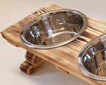 AY Elevated 3 Bowl Dog Feeding Station - Medium