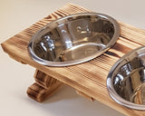 AY Elevated 3 Bowl Dog Feeding Station - Small