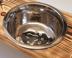 AY Elevated 3 Bowl Dog Feeding Station - Medium