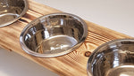 AY Elevated 3 Bowl Dog Feeding Station - Small