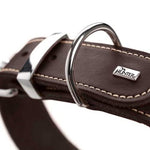 Hunter Aalborg Special Dark Brown Leather Dog Collar