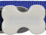 Red Dingo Plain Dark Blue Dog Collar