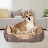 Hobbyzoo Brown 28" Soft Cotton Dog Cat Bed