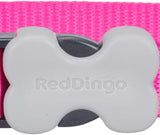 Red Dingo Plain Hot Pink Dog Collar