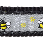 Red Dingo Black Bumble Bee Dog Collar