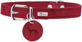 Hunter Aalborg Red Leather Dog Collar & Keyring