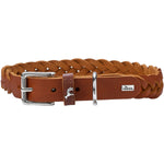 Cognac Hunter Solid Education Special Leather Dog Collar