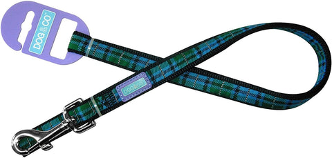 Dog & Co Blue Tartan Design Dog Lead