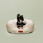 Cath Kidston Provence Rose Cosy Dog Bed with Luxury Comfort Inner Cream