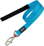 Red Dingo Plain Turquoise Dog Lead