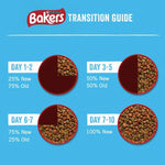 Bakers Meaty Meals Small Dry Dog Food Beef, 4 x 1kg