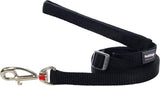 Red Dingo Adjustable Plain Black Dog Lead