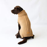 Camel Jazz Cableknit Dog Jumper