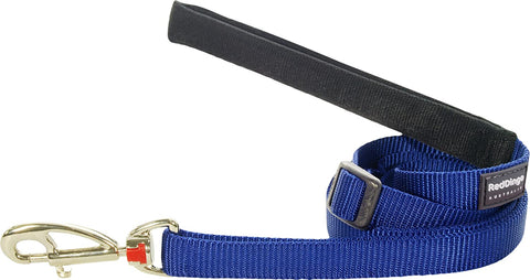 Red Dingo Adjustable Plain Dark Blue Dog Lead