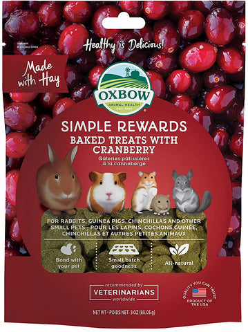 Oxbow Simple Rewards Cranberry Baked Treats