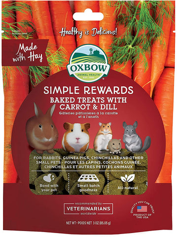 Oxbow Simple Rewards Carrot & Dill Baked Treats