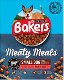 Bakers Meaty Meals Small Dry Dog Food Beef, 4 x 1kg