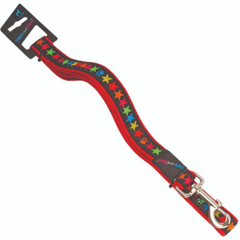 Hem & Boo Black Stars Dog Lead