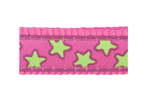 Red Dingo Hot Pink Star Dog Collar