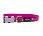 Red Dingo Hot Pink Star Dog Collar