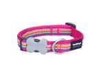 Red Dingo Hot Pink Stripes Dog Collar