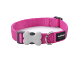 Red Dingo Plain Hot Pink Dog Collar