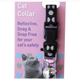 Black Kitty & Co Reflective Polka Dot Cat Collar