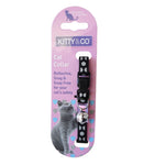 Black Kitty & Co Reflective Polka Dot Cat Collar