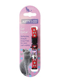 Red Kitty & Co Reflective Polka Dot Cat Collar