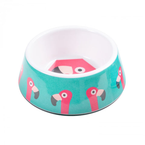 MOP Flamingo Melamine Pet Bowl