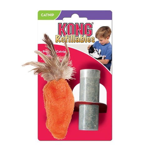 Kong Refillable Catnip Carrot Cat Toy