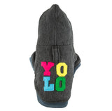 Bowl&Bone Graphite YOLO Dog Hoodie