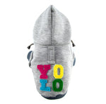 Bowl&Bone Grey YOLO Dog Hoodie