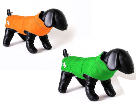 Orange/Green Doodlebone Reversible Combi-Puffer Jacket