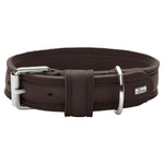 Hunter Aalborg Rustica Dark Brown Leather Dog Collar