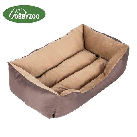 Hobbyzoo Brown 28" Soft Cotton Dog Cat Bed