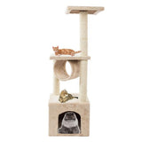 Solid Beige 36" Cat Climb Tower